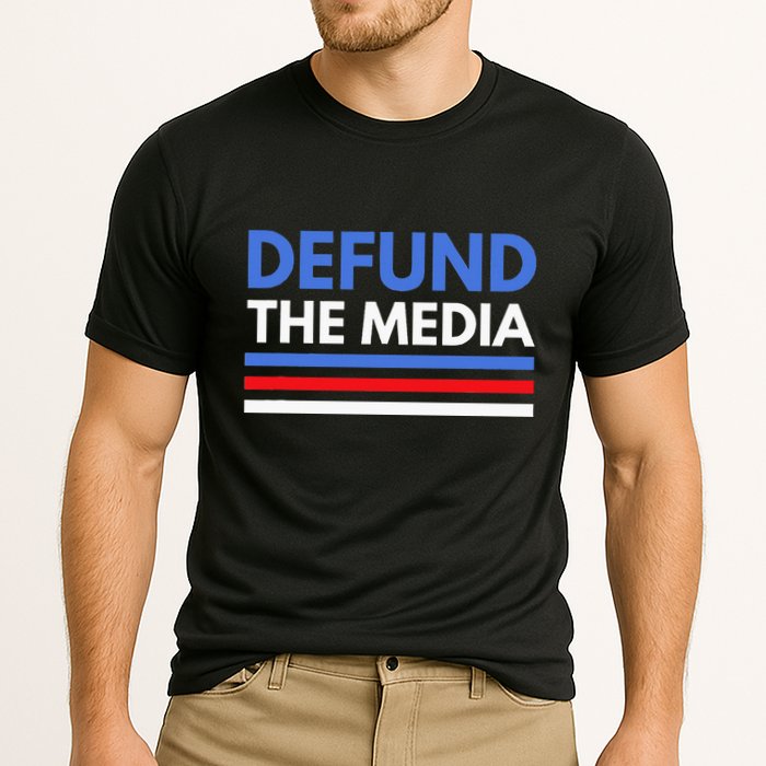 Defund The Media Funny Media Election Humor Cooling Performance Crew T-Shirt
