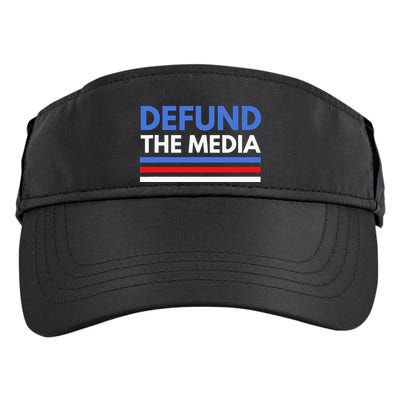Defund The Media Funny Media Election Humor Adult Drive Performance Visor