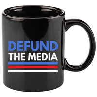 Defund The Media Funny Media Election Humor 11oz C Handle Ceramic Mug