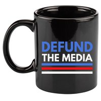 Defund The Media Funny Media Election Humor 11oz C Handle Ceramic Mug