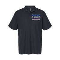 Defund The Media Funny Media Election Humor Softstyle Adult Sport Polo