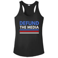 Defund The Media Funny Media Election Humor Ladies PosiCharge Competitor Racerback Tank