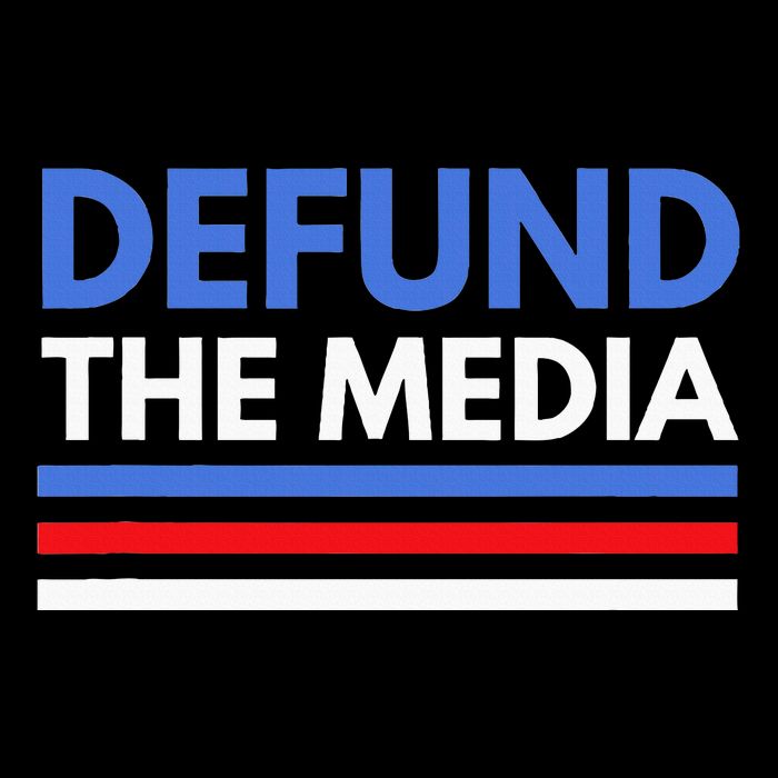 Defund The Media Funny Media Election Humor Poster