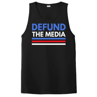 Defund The Media Funny Media Election Humor PosiCharge Competitor Tank