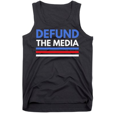 Defund The Media Funny Media Election Humor Tank Top