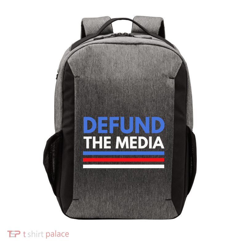 Defund The Media Funny Media Election Humor Vector Backpack