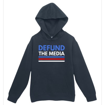 Defund The Media Funny Media Election Humor Urban Pullover Hoodie