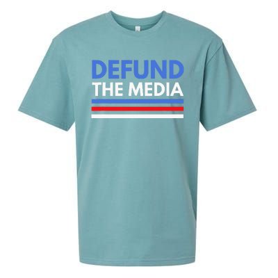 Defund The Media Funny Media Election Humor Sueded Cloud Jersey T-Shirt