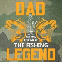 Dad The Man Myth The Fishing Legend Legacy Tie Dye Trucker Hat