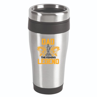 Dad The Man Myth The Fishing Legend 16oz Travel Tumbler