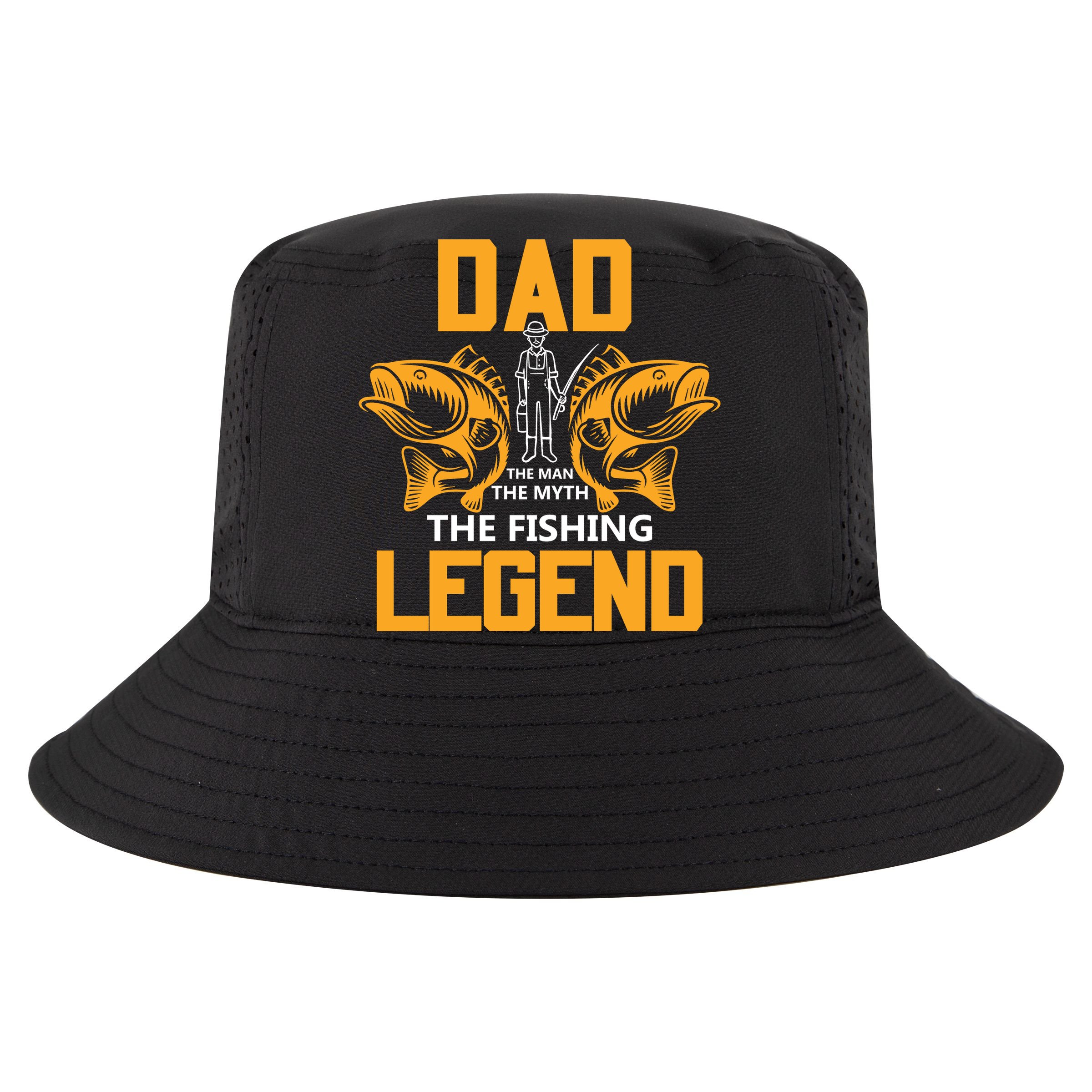 Dad The Man Myth The Fishing Legend Cropped Pullover Crew