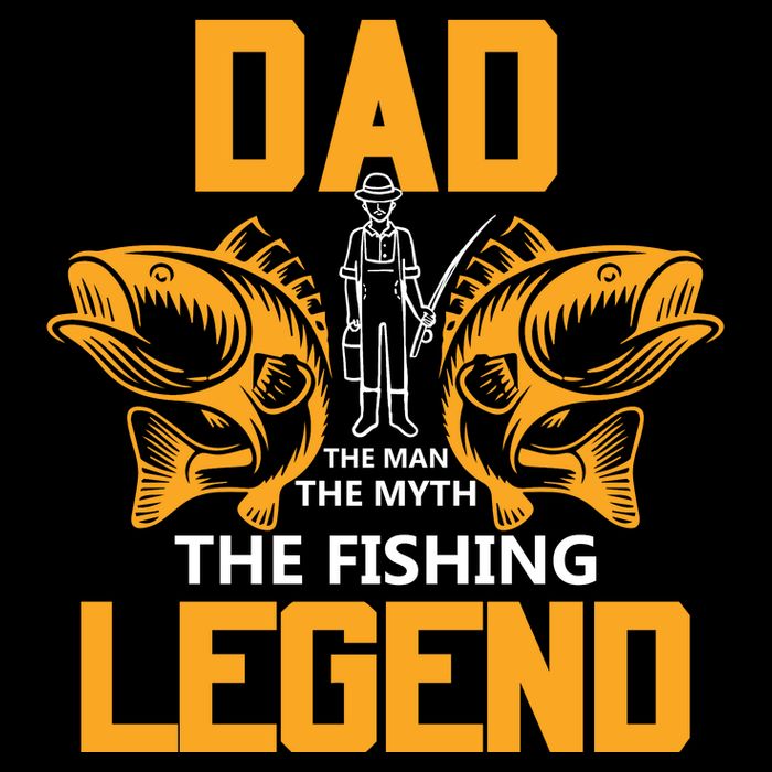 Dad The Man Myth The Fishing Legend Cropped Pullover Crew