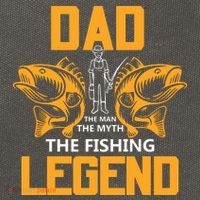 Dad The Man Myth The Fishing Legend Cotton Canvas Backpack