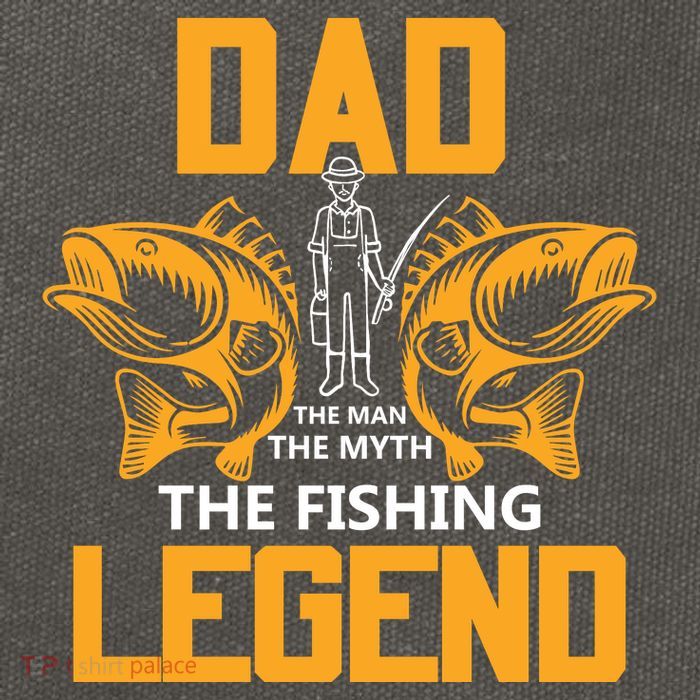 Dad The Man Myth The Fishing Legend Cotton Canvas Backpack