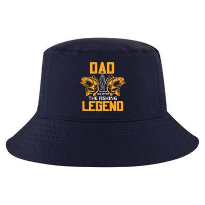 Dad The Man Myth The Fishing Legend Cool Comfort Performance Bucket Hat