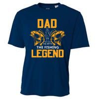 Dad The Man Myth The Fishing Legend Cooling Performance Crew T-Shirt