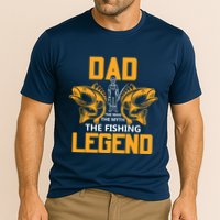 Dad The Man Myth The Fishing Legend Cooling Performance Crew T-Shirt
