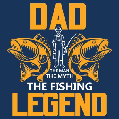 Dad The Man Myth The Fishing Legend T-Shirt