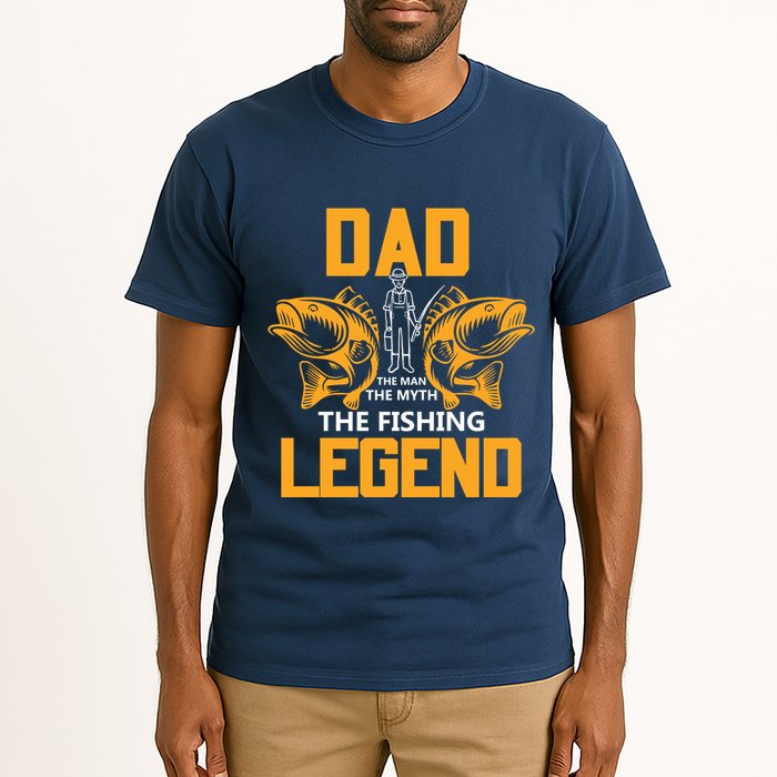 Dad The Man Myth The Fishing Legend Tall T-Shirt
