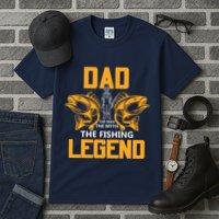 Dad The Man Myth The Fishing Legend Tall T-Shirt