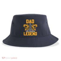 Dad The Man Myth The Fishing Legend Sustainable Bucket Hat