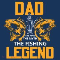Dad The Man Myth The Fishing Legend Poster