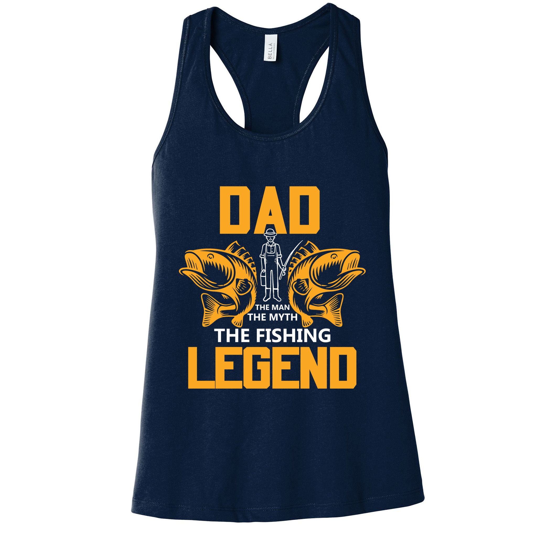 Dad The Man Myth The Fishing Legend Womens Tank Top
