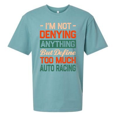 Define Too Much Auto Racing Sports Car Racing S Great Gift Sueded Cloud Jersey T-Shirt