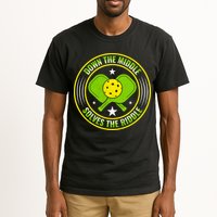 Down The Middle Solves The Riddle Funny Pickleball Tall T-Shirt