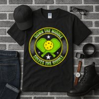 Down The Middle Solves The Riddle Funny Pickleball Tall T-Shirt