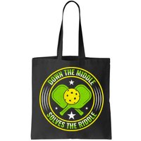 Down The Middle Solves The Riddle Funny Pickleball Bag