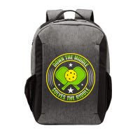 Down The Middle Solves The Riddle Funny Pickleball Vector Backpack