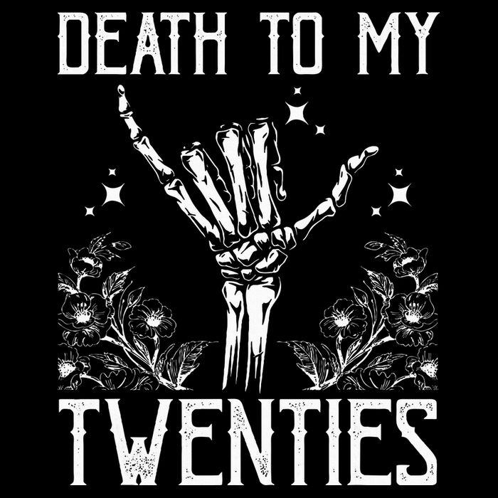 Death To My Twenties 30th Birthday 30 Yr Old Floral Skeleton City Backpack