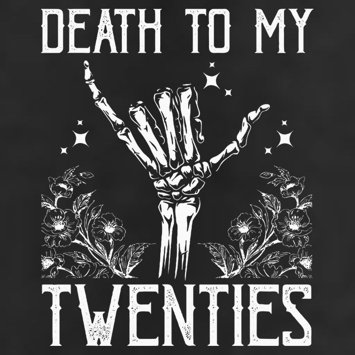 Death To My Twenties 30th Birthday 30 Yr Old Floral Skeleton 11oz C Handle Ceramic Mug
