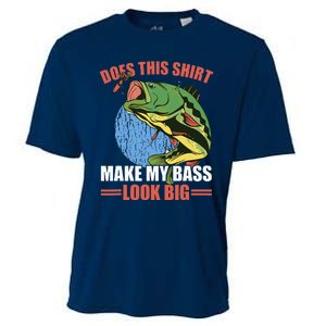 Does This Make My Bass Look Big Funny Fishing Cooling Performance Crew T-Shirt