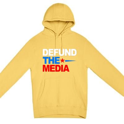 Defund The Media Premium Pullover Hoodie