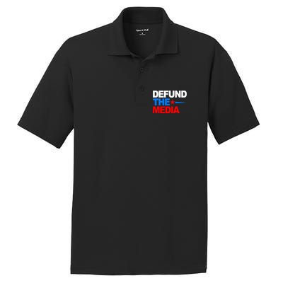 Defund The Media PosiCharge RacerMesh Polo