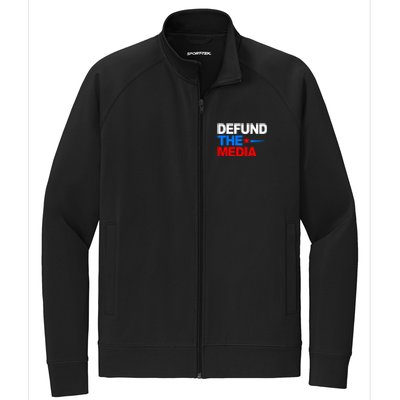 Defund The Media Stretch Full-Zip Cadet Jacket