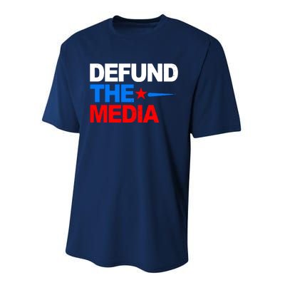 Defund The Media Performance Sprint T-Shirt