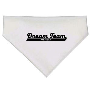 Dream Team Member Funny Gift USA-Made Doggie Bandana