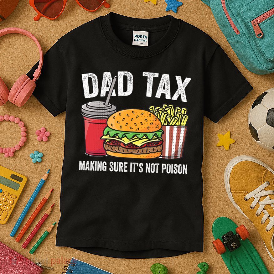 Dad Tax Making Sure It's Not Poi Son Funny Father's Day  Kids T-Shirt