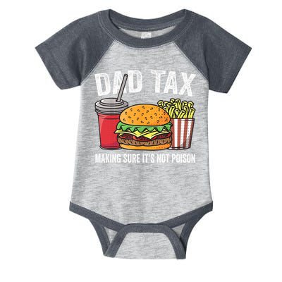 Dad Tax Making Sure It's Not Poi Son Funny Father's Day  Infant Baby Jersey Bodysuit