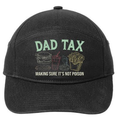 Dad Tax Making Sure It's Not Funny Fathers Day 7-Panel Snapback Hat