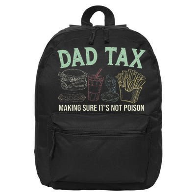 Dad Tax Making Sure It's Not Funny Fathers Day 16 in Basic Backpack