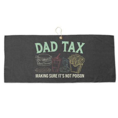 Dad Tax Making Sure It's Not Funny Fathers Day Large Microfiber Waffle Golf Towel