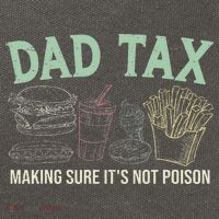 Dad Tax Making Sure It's Not Funny Fathers Day Cotton Canvas Backpack