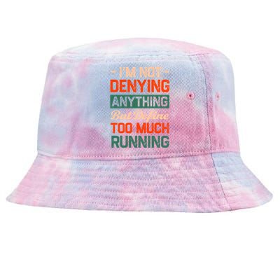 Define Too Much Running Sayings Runner Quotes Marathon Gift Tie-Dyed Bucket Hat