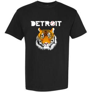 Distressed Tiger Mascot Cool Detroit Tiger Garment-Dyed Heavyweight T-Shirt