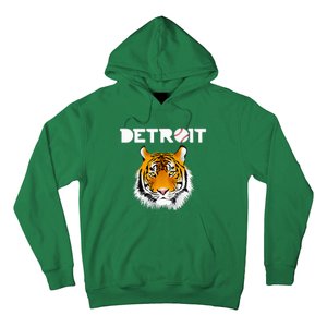 Distressed Tiger Mascot Cool Detroit Tiger Hoodie