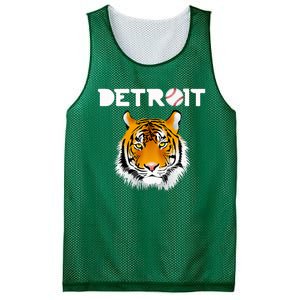 Distressed Tiger Mascot Cool Detroit Tiger Mesh Reversible Basketball Jersey Tank